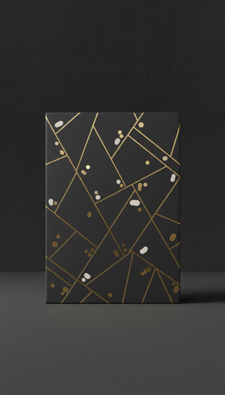Charcoal Gift Box With Gold Foil
