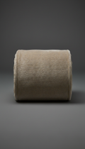 Taupe Throw Blanket With Gold Thread